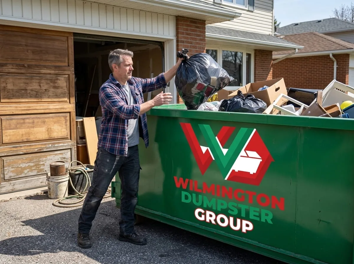 15 yard roll-off dumpster in Wilmington